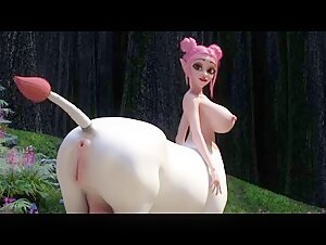 Adorable horses in privacy