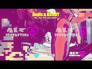 Anais and her canine friend