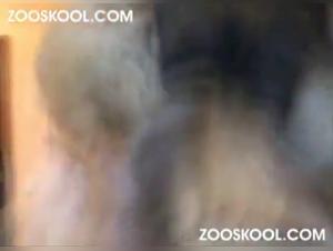 Animal Delight: Milly and Her Dog in a Seductive Dance of Desire