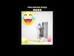 Attempt to relax with his partner, but the dog has other plans