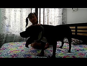 Bella and her Dog: Intense Animal Debauchery