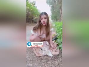 Bestial desire: Canine domination of an Asian teenager