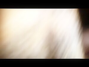 Blonde woman and dog in a beastly video