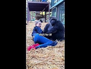 Blow job and sex with his dog