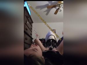 Brutal Zoophilia: Dog Eats Slut