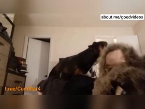 Canine Domination: A girl at the mercy of her dog