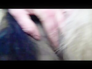 Cheating wife lets dog take her wildly