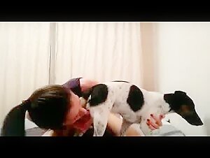 Enjoy a beastly experience: a woman and her dog