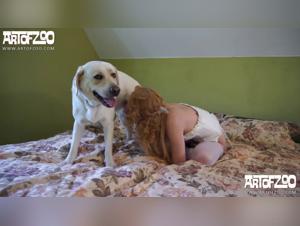 Female fuck with dog, woman fuck dog sexy
