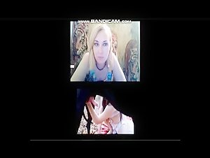 Horny woman watching zoophilic videos