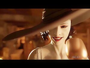 Intimate dinner of a Lady with a Minotaur