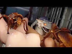 Intimate with an animal - POV animation