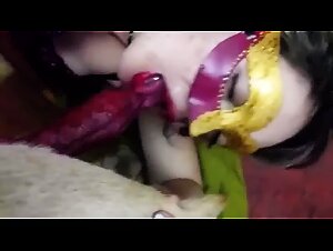 Mexican Woman and Her Dog