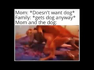 MILF indulges in forbidden passion with a dog