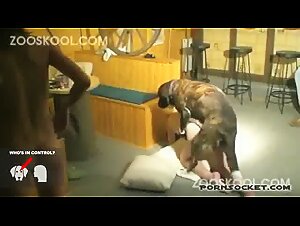 Mistress and her dog in an extreme zoophilia video