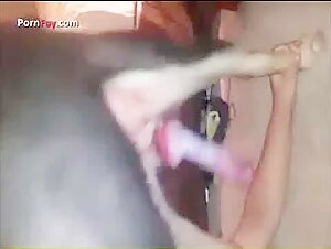 My girlfriend and the dog