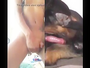 My swollen pussy and giant clit need some animal action