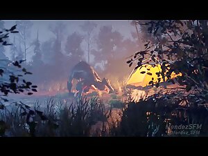 Naughty wolf discovers his prey