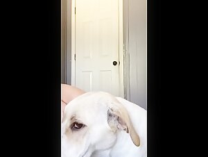 Pregnant Mississippi Teen Denise and Her Dog