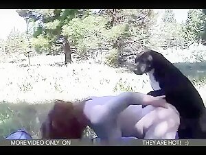 Round and naughty woman indulges in the extreme with a dog