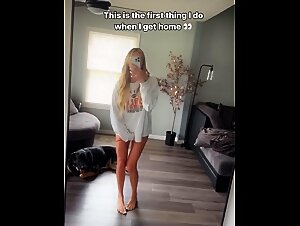 Salty tail strokes of zoophilic lovers on Dogtube