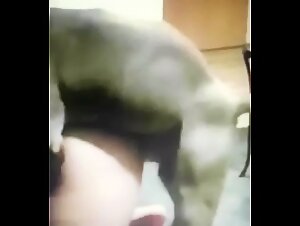 Sexy woman and her pitbull: full video