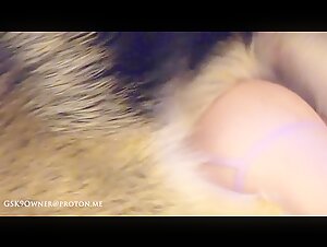 She loves dog antics