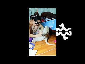 Slut Crashes Against Her Dog