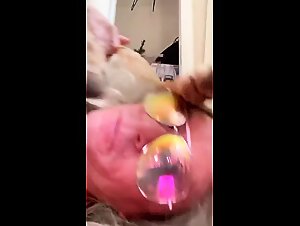 Slut sucks her dog after intense fuck with milf dog