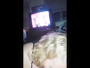 Submissive and Naughty Woman with a Dog