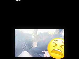 Teen and Dog in a Car