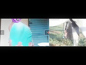 Teenage girl and horse: an unexpected encounter