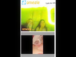 Two teenage girls react to bestiality, one is about to throw up (omegle)