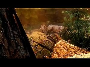 Unfaithful Wife Fucked by a Wolf in 3D