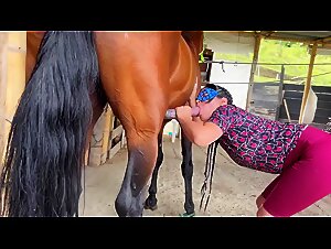 Valerie in a milk bath