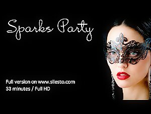 Veronica Silesto and her dog at the sparkle party