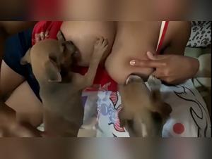 Video lesbian cougar fucking with her dog