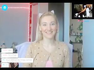 Webcam Girl and Her Dog