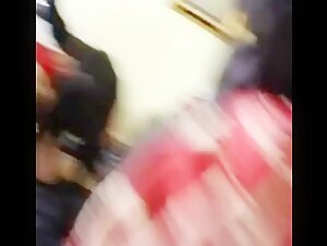 Wife and husband share their dog for fun