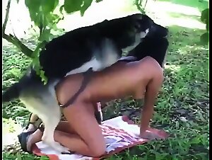 Wild Zoophilia: Fucking with a dog in the forest