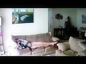 Woman and Cat - Intimate Moments