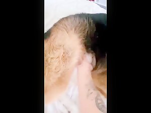 Woman and dog in secret intimacy 2