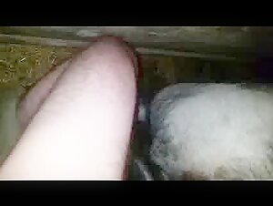 Woman and her dog in a bestial relationship