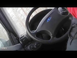 Woman and her dog in privacy