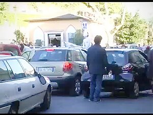 Woman and horse in nature