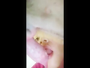 Woman lets herself be seduced by a dog