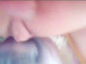 Woman offering her pussy to a dog