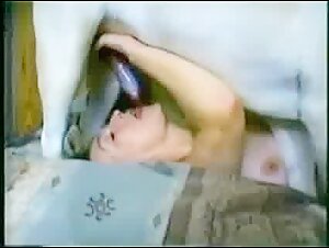 Woman swallows all the cum from a dog