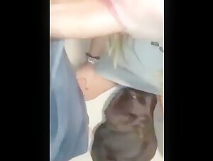 Woman taken doggy style by her dog