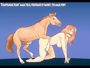 Zoophile Cartoon - Horse and Human